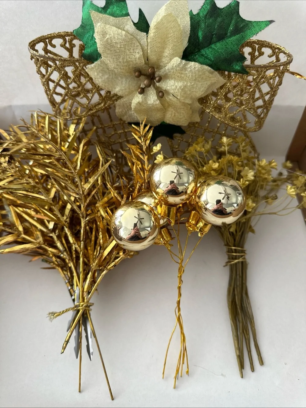 Vintage MCM ORNAMENT FLORAL PICKS